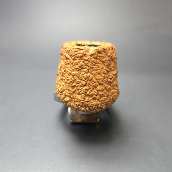 Pipe Tristan "Shape 55" Rusticated Pot w/ Horn Handmade Briar Pipe, New - Image 4