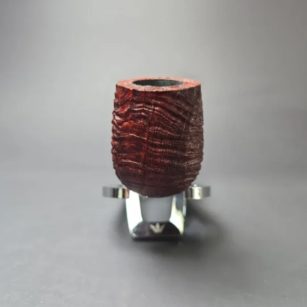 Pipe Tristan Sandblasted Liverpool w/ Perspex Handmade Briar Pipe, Unsmoked - Image 4