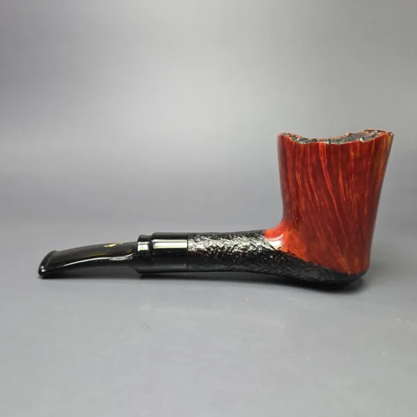 Savinelli Autograph 3 Partially Sandblasted Freehand Estate Briar Pipe, Unsmoked - Image 4