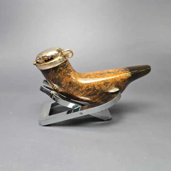 Nording Handmade Duck Head w/ Wind Cap Estate Briar Pipe, Unsmoked - Image 4