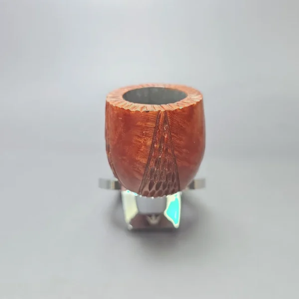 Kaywoodie Durobit 69 Partially Rusticated Pot Estate Briar Pipe, Unsmoked - Image 4