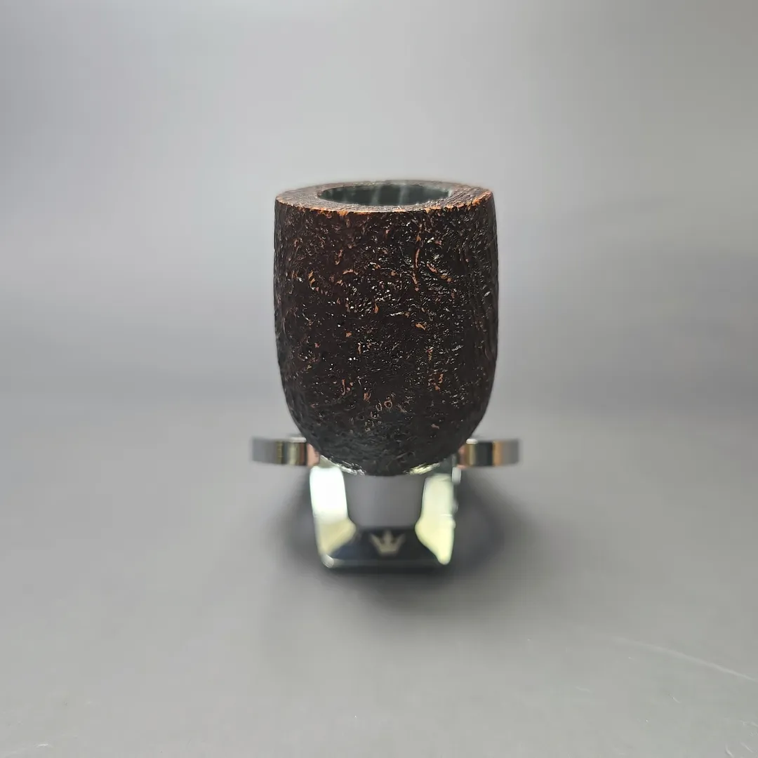 MBSD Briars Timeless Traditions 1 Sandblasted Billiard w/ Silver Handmade Briar Pipe, New - Image 4