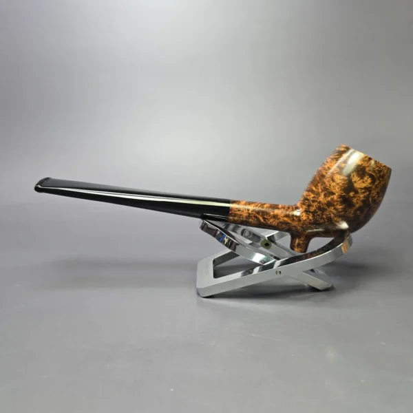 BriarWorks Classic C14 Dark Smooth Cutty w/ Black Stem Briar Pipe, New - Image 4