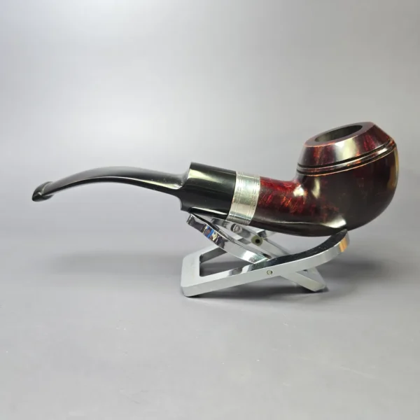 Ferndown REO 1* Smooth Rhodesian w/ Silver Estate Briar Pipe, Unsmoked - Image 4