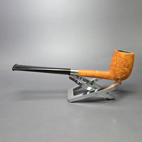 Bruno Nuttens Mini Bing B1 Partially Sandblasted Billiard Briar Pipe, New - Image 4
