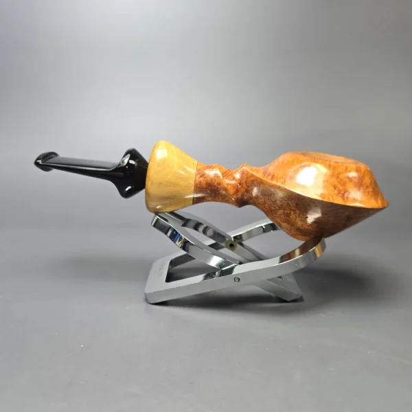 Luciano FR * Smooth Spiral Rhodesian w/ Olivewood Estate Briar Pipe, Unsmoked - Image 4