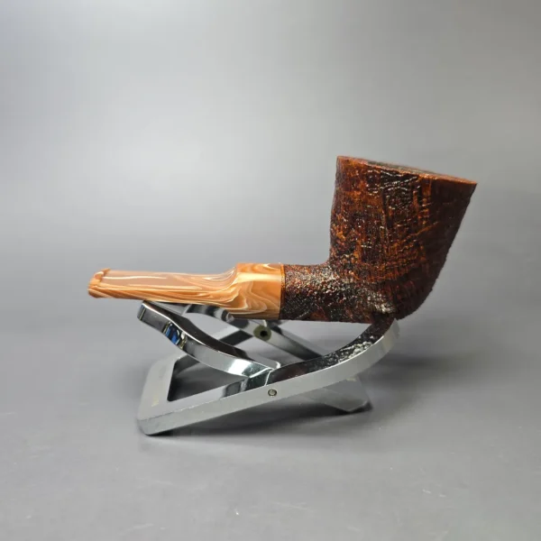 Moonshine MS04 Sandblasted Stublin Dublin w/ Coffee Stem Briar Pipe, New - Image 4