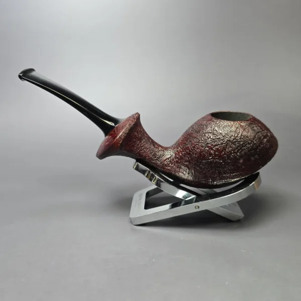Madao Sandblasted Asymmetric Orca Handmade Briar Pipe, New - Image 4