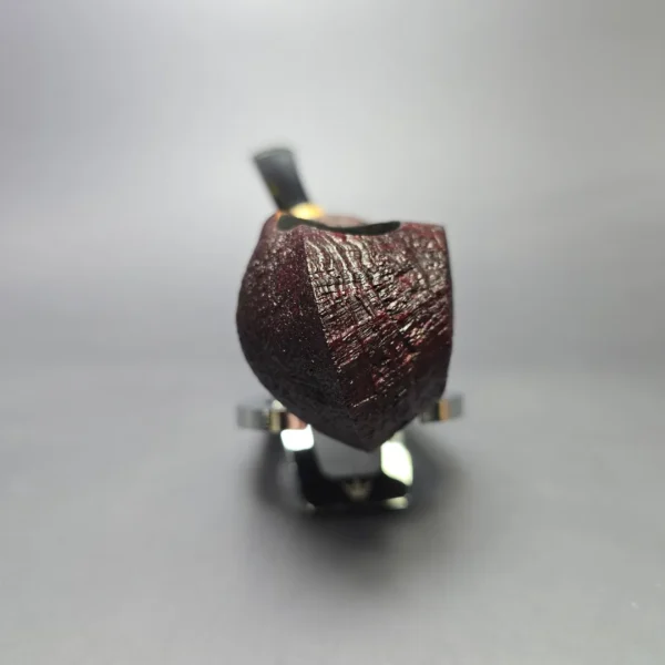 Madao 3000 Sandblasted Swimming Blowfish w/ Boxwood Handmade Briar Pipe, New - Image 4