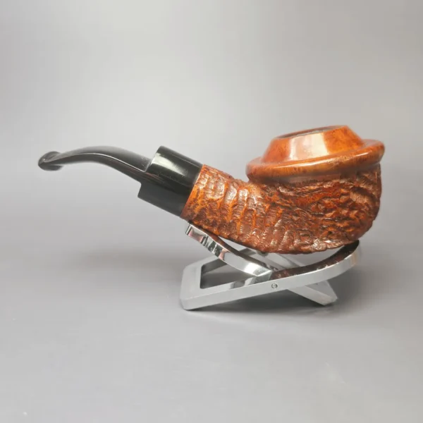 Charatan's Make Reuben Era Selected Partially Sandblasted Countryman Estate Briar Pipe, English Estates - Image 4