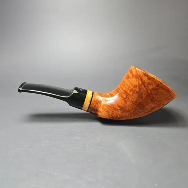 Jirsa Supreme Smooth Cobra w/ Acrylic Estate Briar Pipe, Unsmoked, 9mm - Image 4
