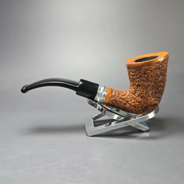 Lorenzetti Nova 02 Rusticated Dublin w/ Silver Estate Briar Pipe, Italian Estates - Image 4