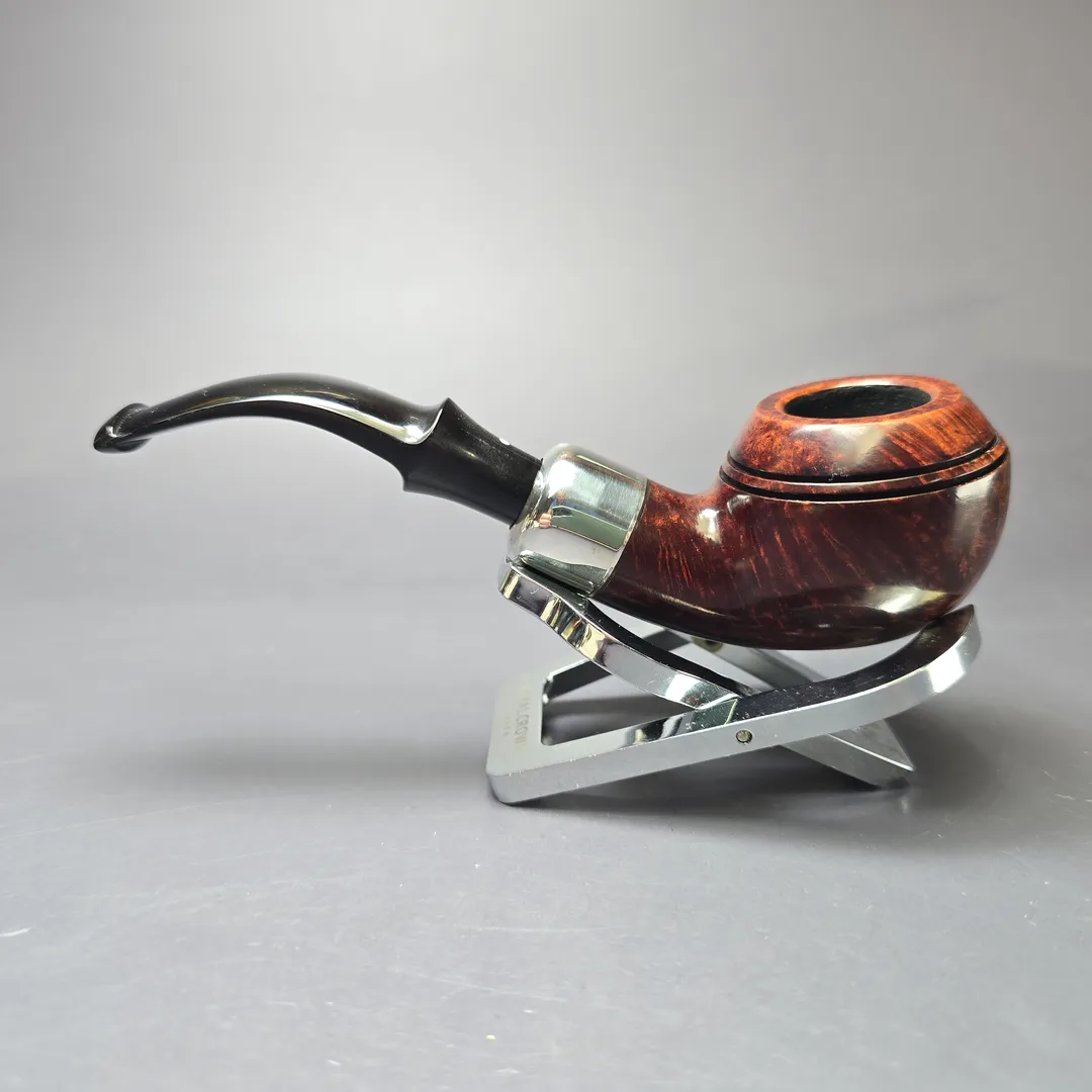 Dunhill 2008 Bruyere 3208 Smooth Rhodesian w/ Silver Estate Briar Pipe, English Estates - Image 4