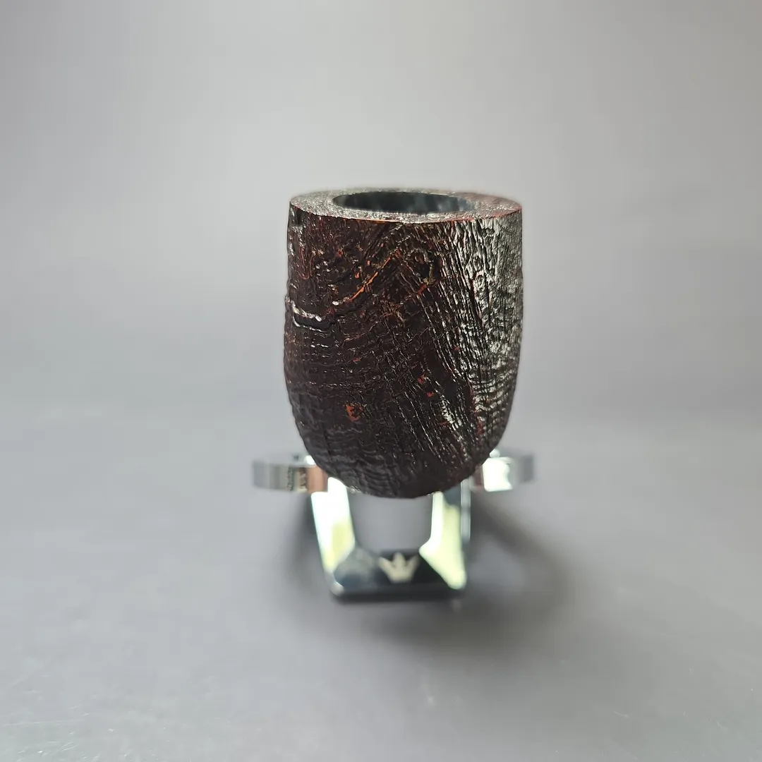 MBSD Briars Timeless Traditions 1 Sandblasted Billiard w/ Silver Handmade Briar Pipe, New - Image 4