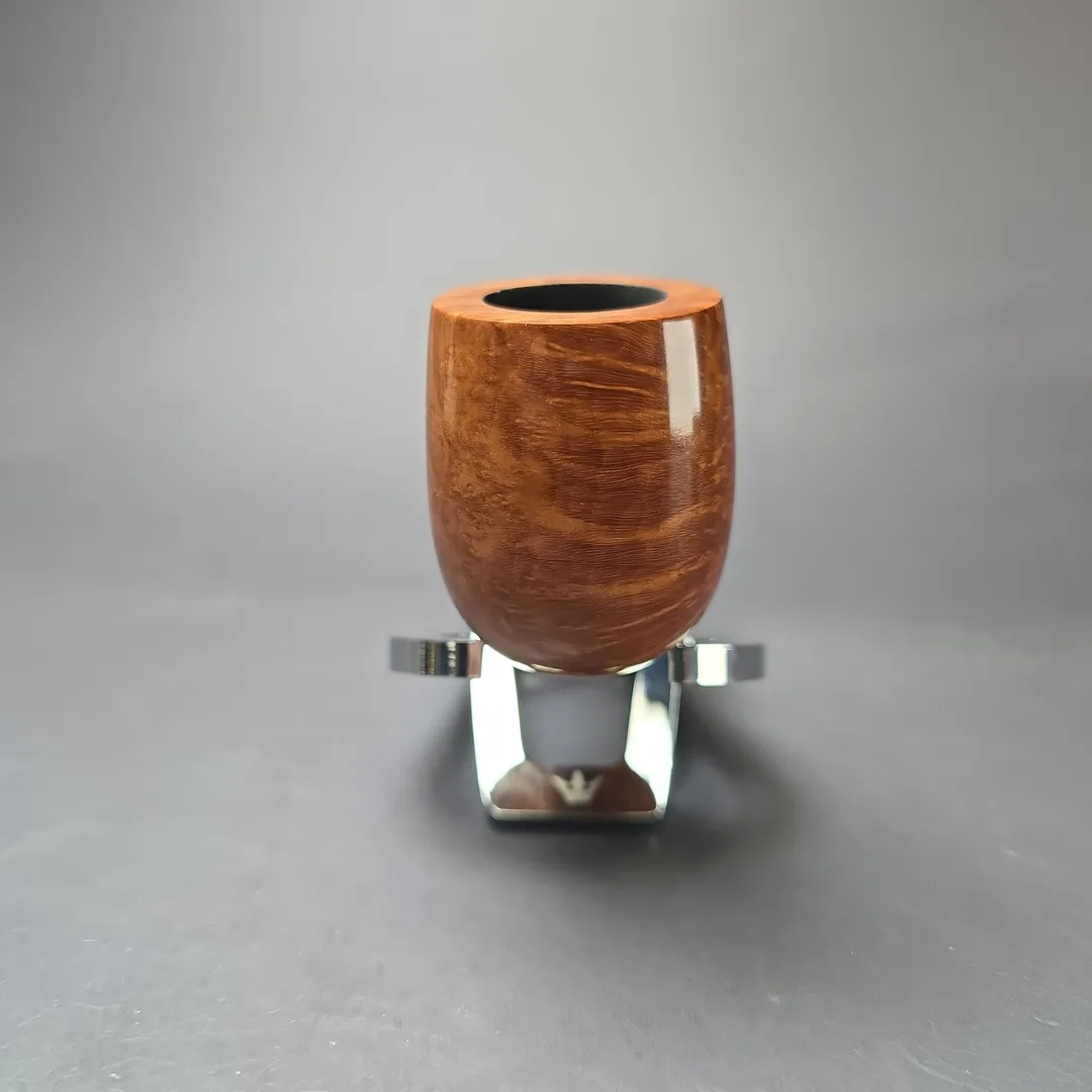 MBSD Briars Timeless Traditions 1 Smooth Billiard w/ Silver Handmade Briar Pipe, New - Image 4