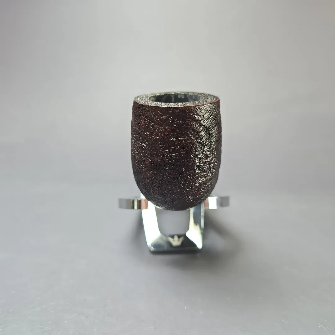 MBSD Briars Timeless Traditions 1 Sandblasted Billiard w/ Silver Handmade Briar Pipe, New - Image 4