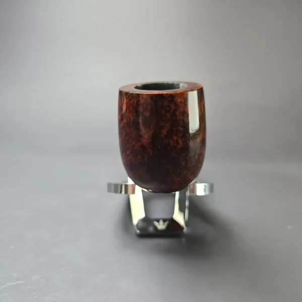 MBSD Briars Timeless Traditions 1 Smooth Billiard w/ Silver Handmade Briar Pipe, New - Image 4