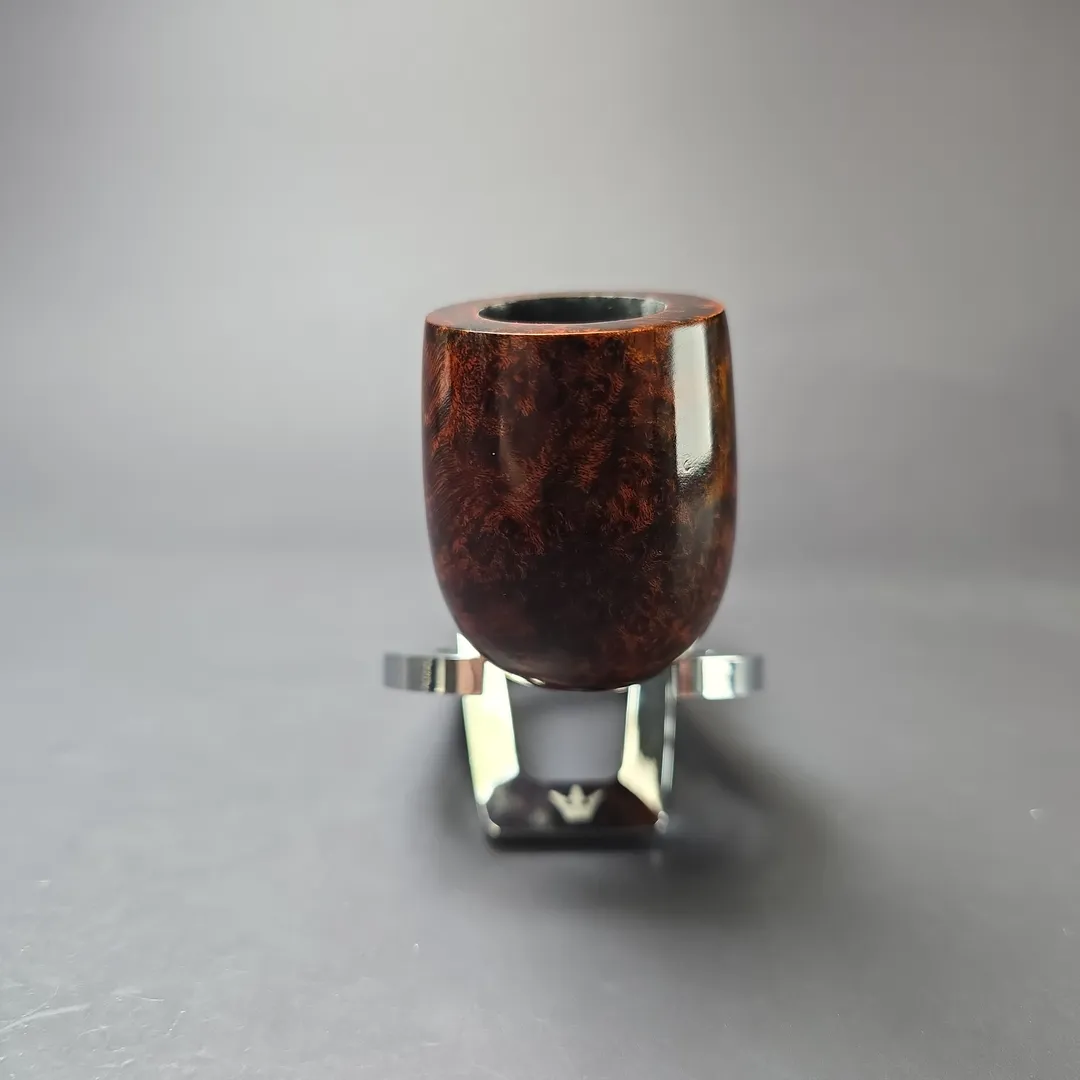 MBSD Briars Timeless Traditions 1 Smooth Billiard w/ Silver Handmade Briar Pipe, New - Image 4