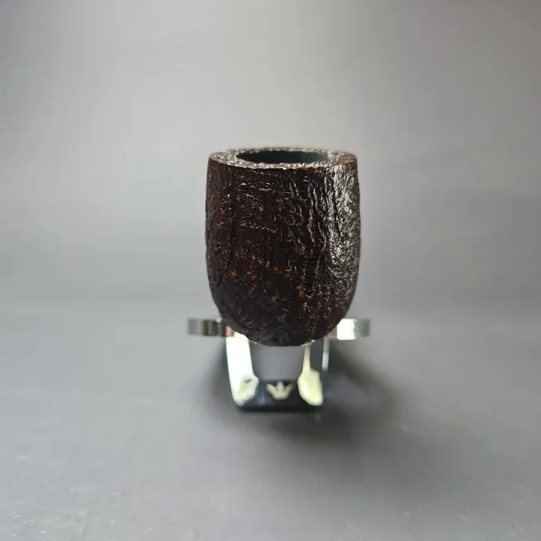 MBSD Briars Timeless Traditions 1 Sandblasted Billiard w/ Silver Handmade Briar Pipe, New - Image 4
