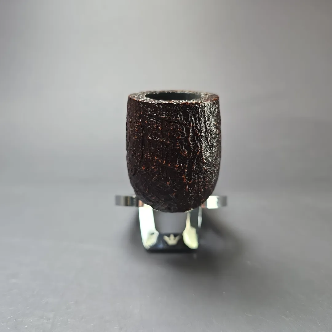 MBSD Briars Timeless Traditions 1 Sandblasted Billiard w/ Silver Handmade Briar Pipe, New - Image 4