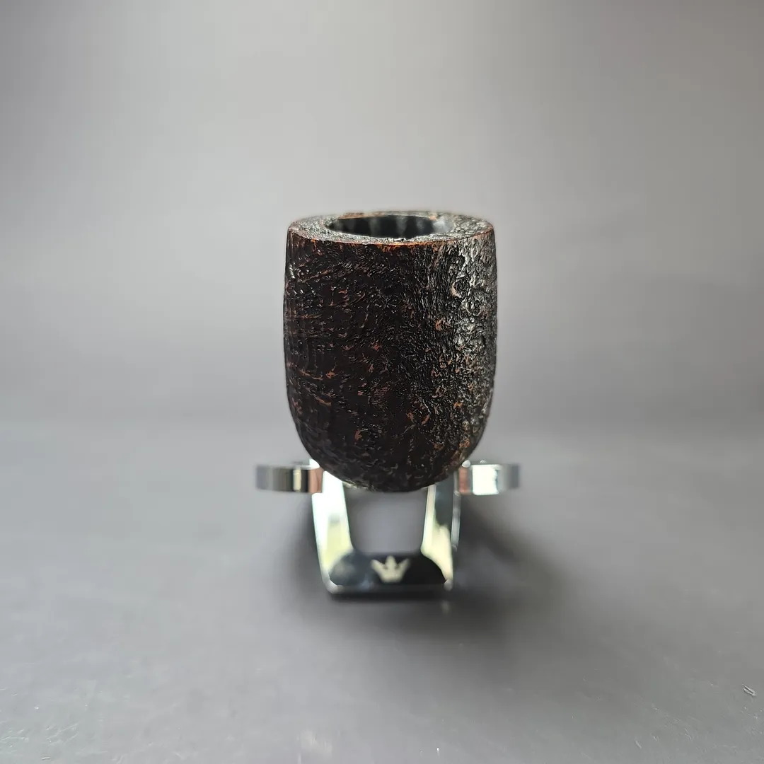 MBSD Briars Timeless Traditions 1 Sandblasted Billiard w/ Silver Handmade Briar Pipe, New - Image 4