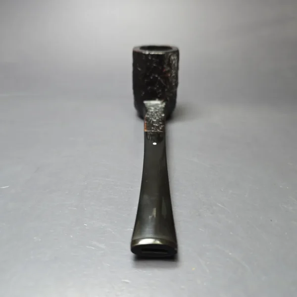 Dunhill 1987 Shell Briar 4124 "Complimentary" Sandblasted Panel Estate Briar Pipe, Unsmoked - Image 5