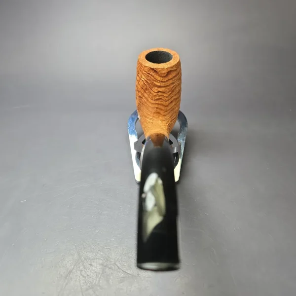 Pipe Tristan Sandblasted "Tanshell" LC Bent Billiard Handmade Briar Pipe, New - Image 5
