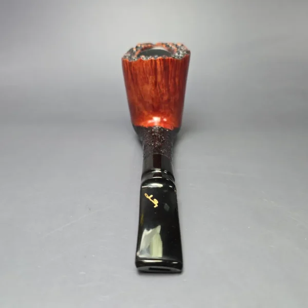 Savinelli Autograph 3 Partially Sandblasted Freehand Estate Briar Pipe, Unsmoked - Image 5