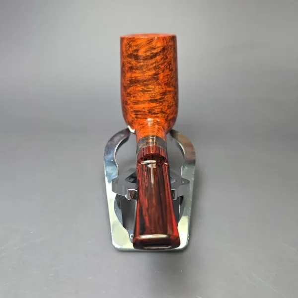 Walt Cannoy Cardinal House Hollingsworth Smooth Stack w/ Silver Handmade Briar Pipe, New - Image 5