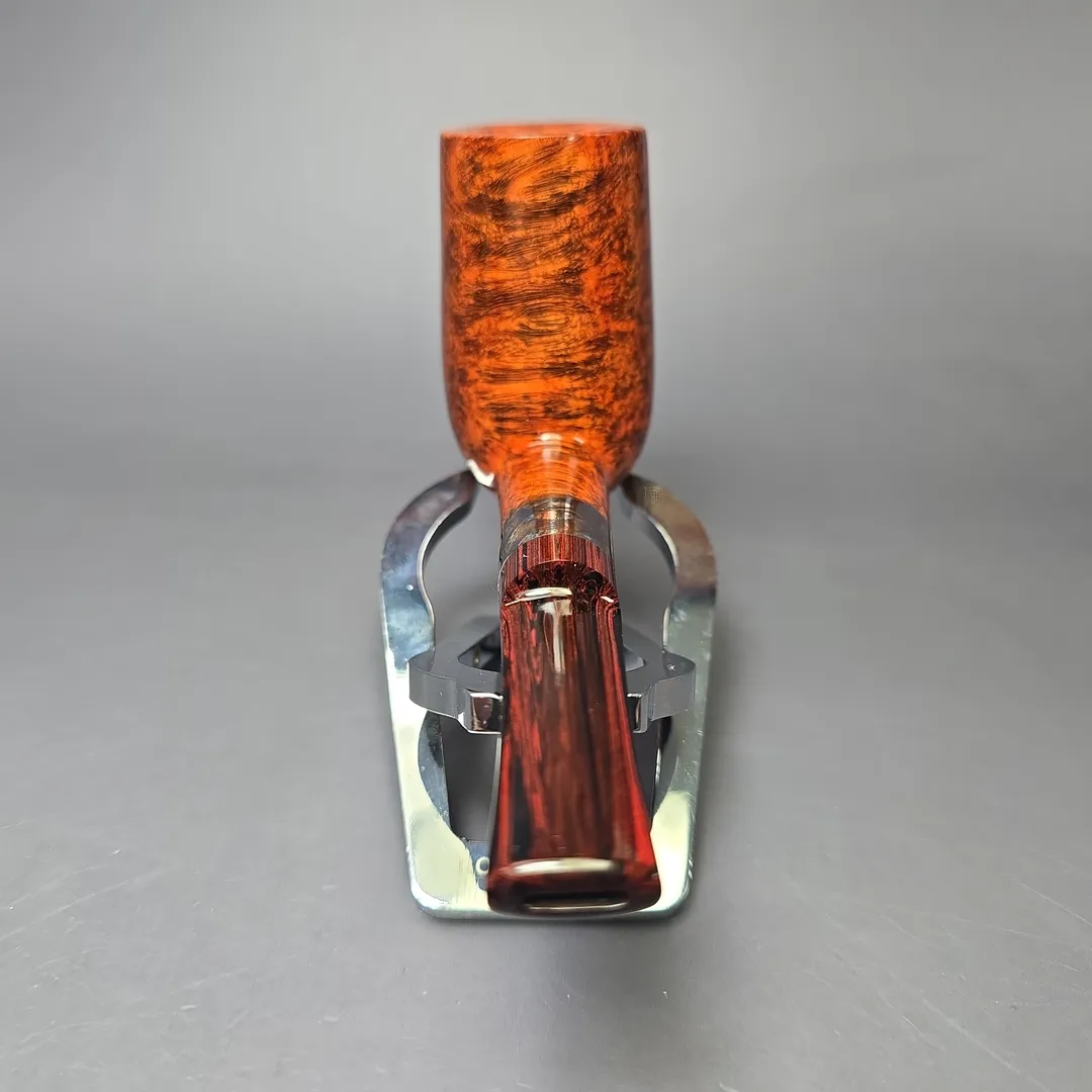 Walt Cannoy Cardinal House Hollingsworth Smooth Stack w/ Silver Handmade Briar Pipe, New - Image 5