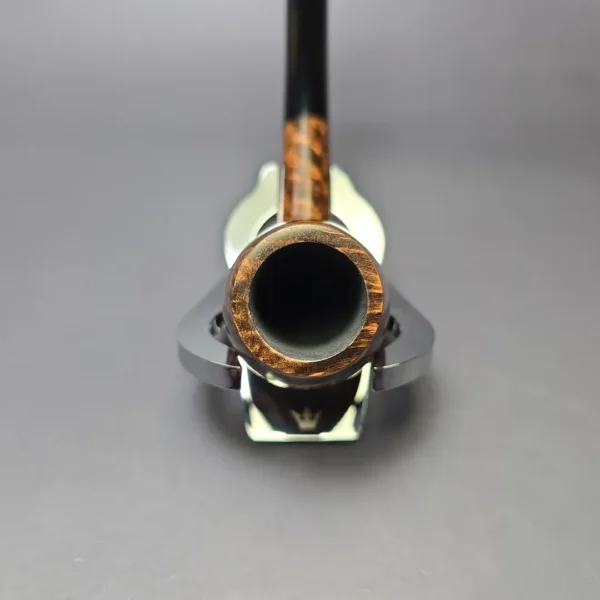 BriarWorks Classic C14 Dark Smooth Cutty w/ Black Stem Briar Pipe, New - Image 5