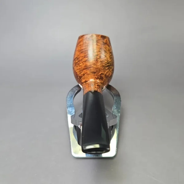 Moonshine MS03 Dark Smooth Deviled Egg Anse w/ Black Stem Briar Pipe, New - Image 5