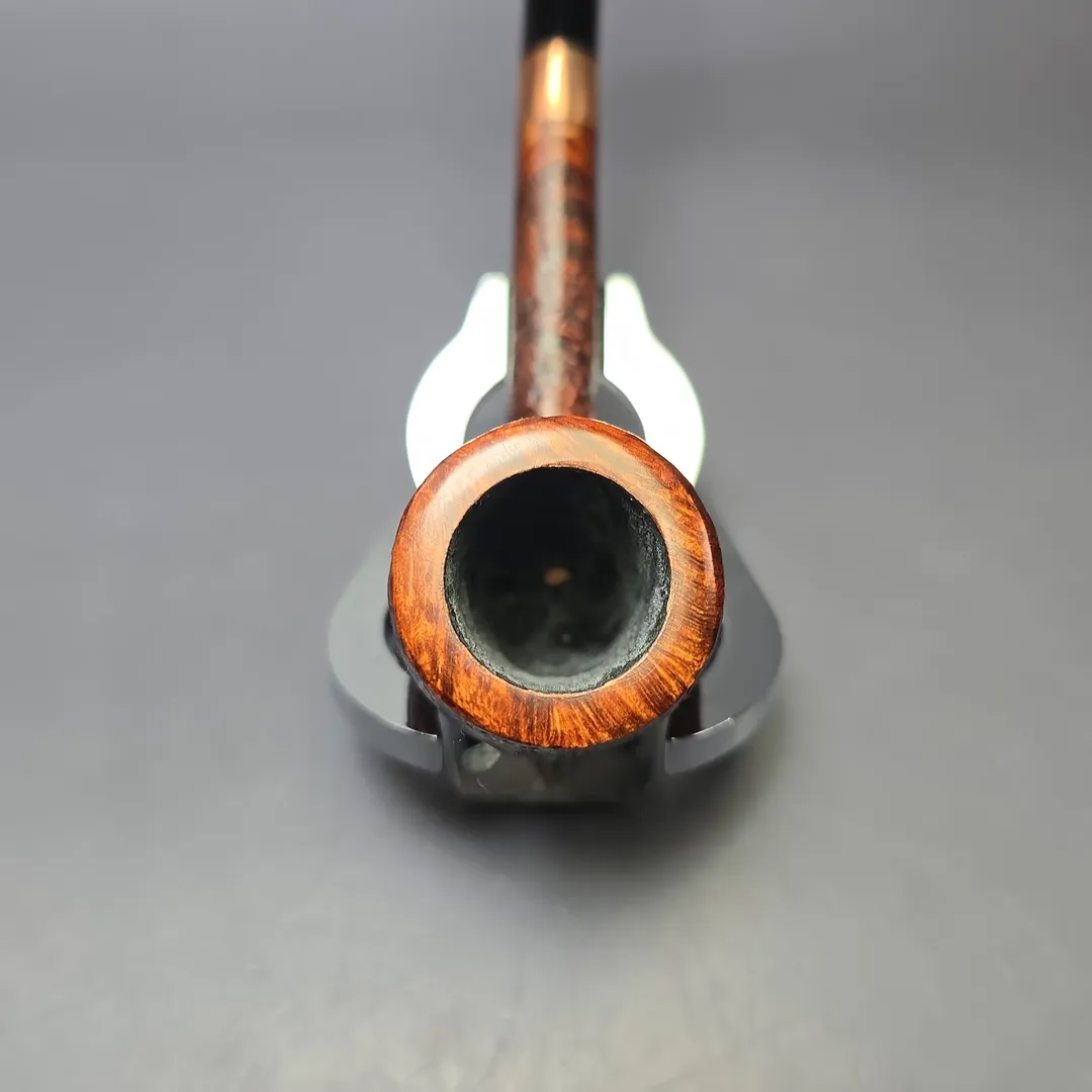 Bruno Nuttens Bing B1 Partially Sandblasted Billiard Briar Pipe, New - Image 5