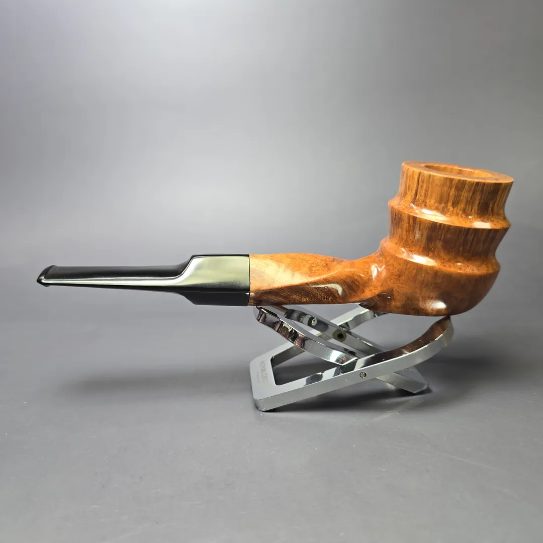 James Upshall B Grade Tradition Smooth Spiral Freehand Estate Briar Pipe, Unsmoked - Image 5