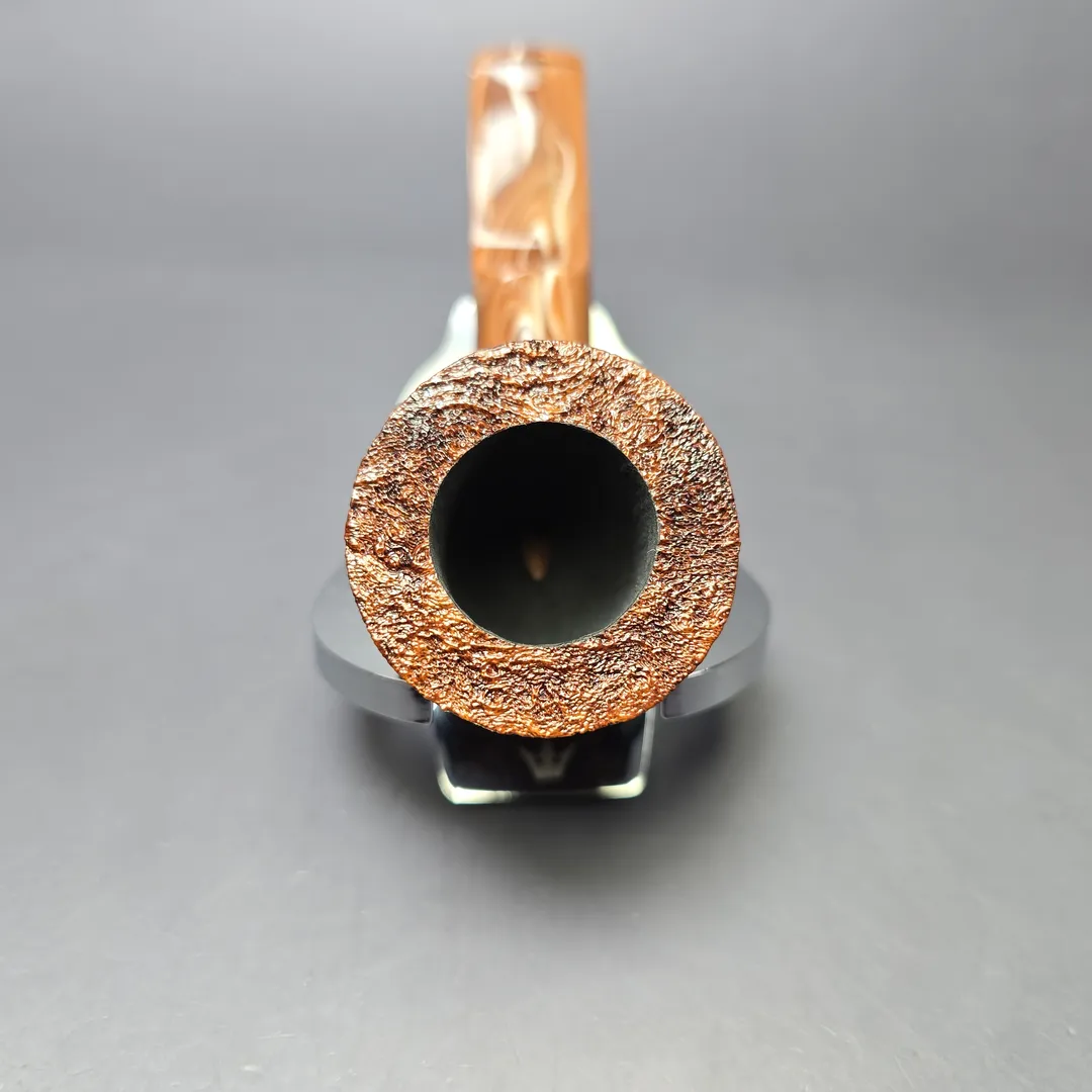 Moonshine MS04 Sandblasted Stublin Dublin w/ Coffee Stem Briar Pipe, New - Image 5