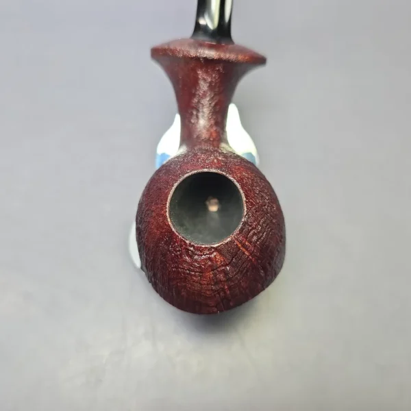 Madao Sandblasted Asymmetric Orca Handmade Briar Pipe, New - Image 5
