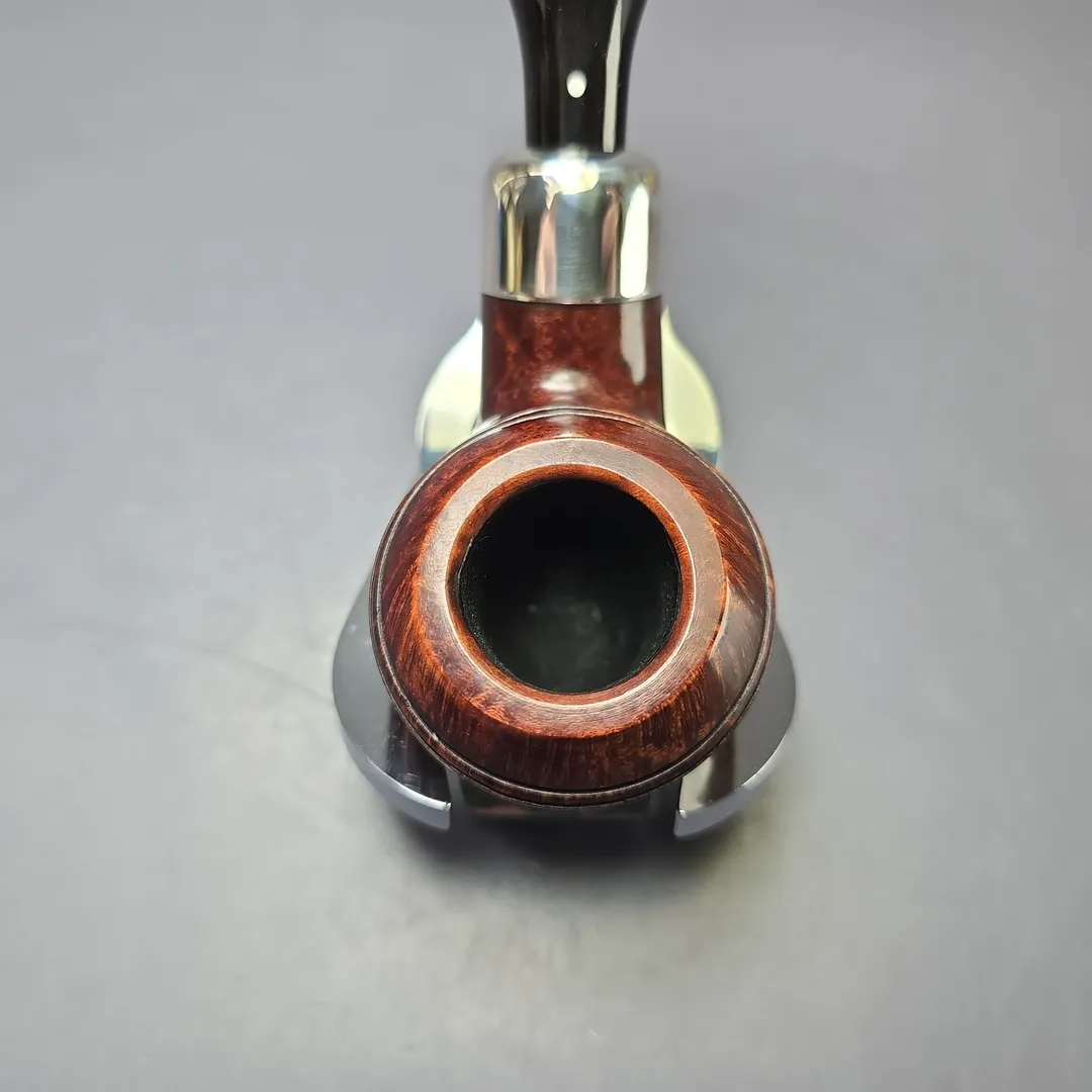 Dunhill 2008 Bruyere 3208 Smooth Rhodesian w/ Silver Estate Briar Pipe, English Estates - Image 5