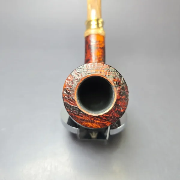 Neerup Classic Sandblasted Brandy w/ Brass Estate Briar Pipe, Unsmoked - Image 5