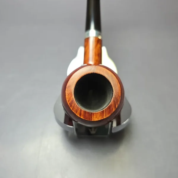 Les Wood (pre-Ferndown) Smooth Apple w/ Silver Estate Briar Pipe, Unsmoked - Image 5