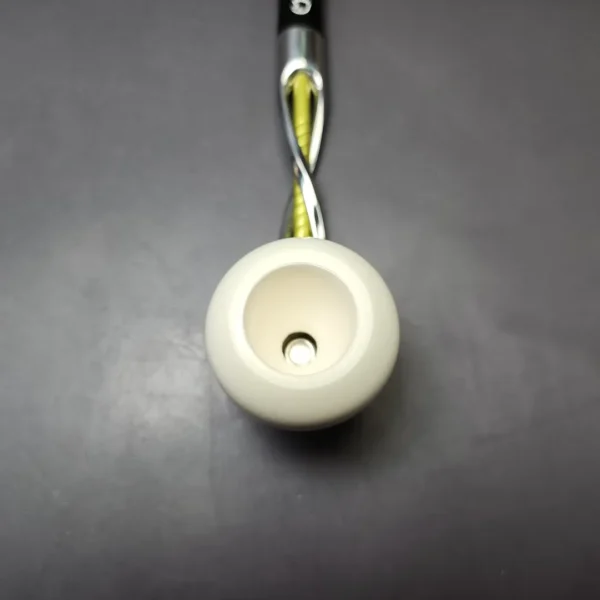 Falcon Shillelagh Green w/ MBSD Meerschaum Apple Block Meerschaum Bowl Pipe, New - Image 6