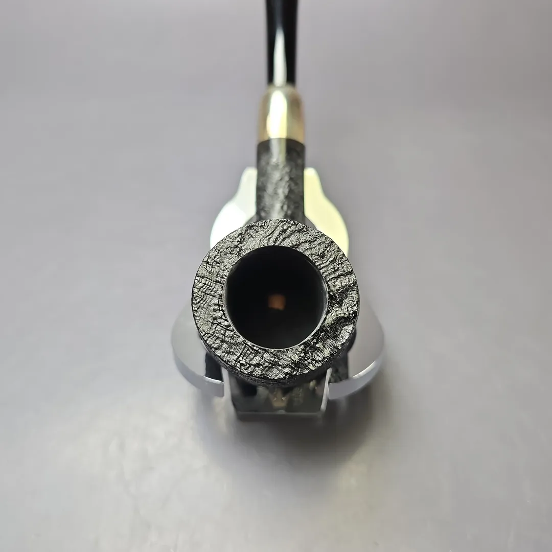 MBSD Briars Timeless Traditions 1 Sandblasted Billiard w/ Silver Handmade Briar Pipe, New - Image 6