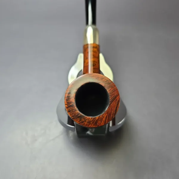 MBSD Briars Timeless Traditions 1 Smooth Billiard w/ Silver Handmade Briar Pipe, New - Image 6