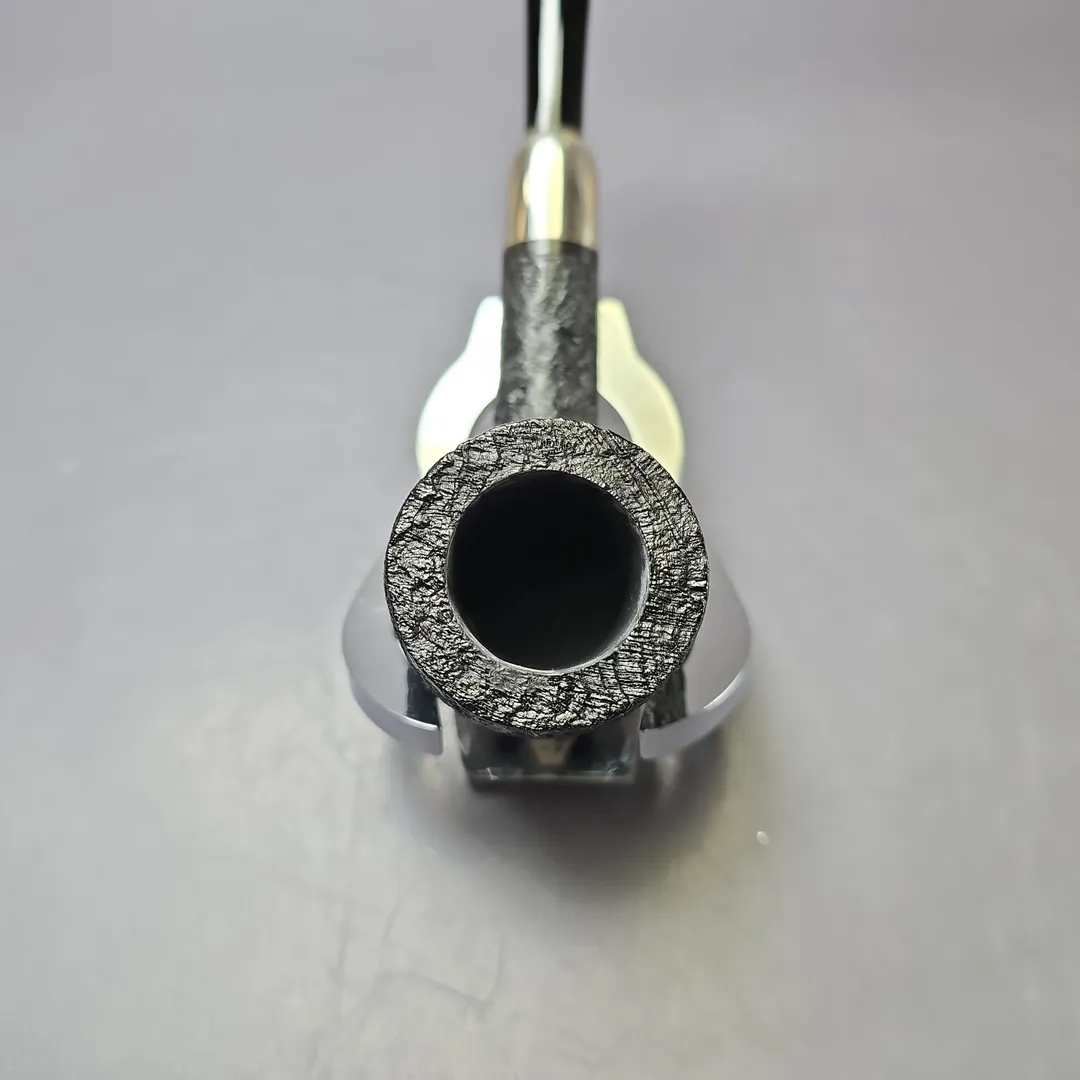 MBSD Briars Timeless Traditions 1 Sandblasted Billiard w/ Silver Handmade Briar Pipe, New - Image 6