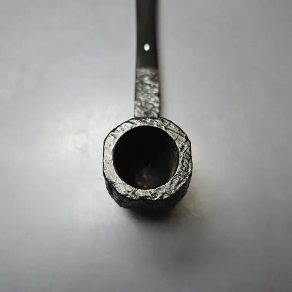 Dunhill 1987 Shell Briar 4124 "Complimentary" Sandblasted Panel Estate Briar Pipe, Unsmoked - Image 6