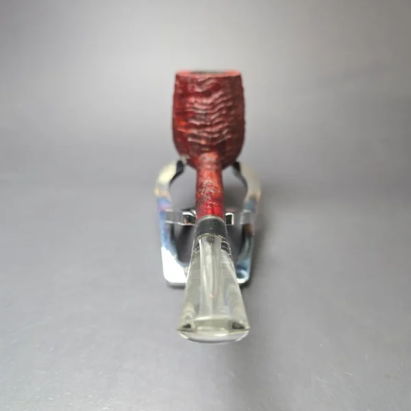 Pipe Tristan Sandblasted Liverpool w/ Perspex Handmade Briar Pipe, Unsmoked - Image 6