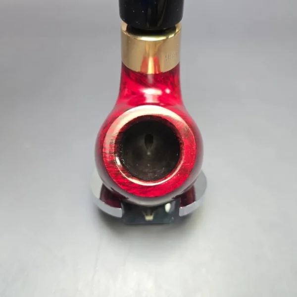 Peterson 1980 System Supreme Gold Mounted 2S Smooth Apple Estate Briar Pipe, Unsmoked - Image 6