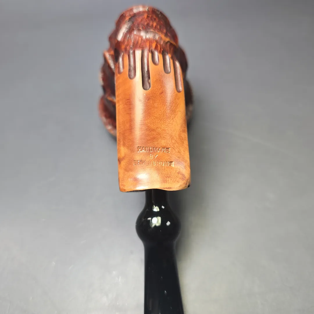 Nording Spruce Cone Partially Rusticated Freehand Estate Briar Pipe, Unsmoked - Image 6