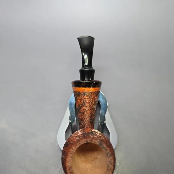 Papa Bear's Pipes by Tim Beaumont Contrast Sandblasted Cobra Handmade Briar Pipe, New - Image 6