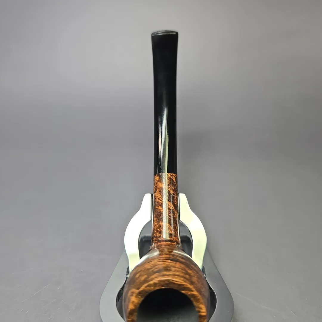 BriarWorks Classic C14 Dark Smooth Cutty w/ Black Stem Briar Pipe, New - Image 6