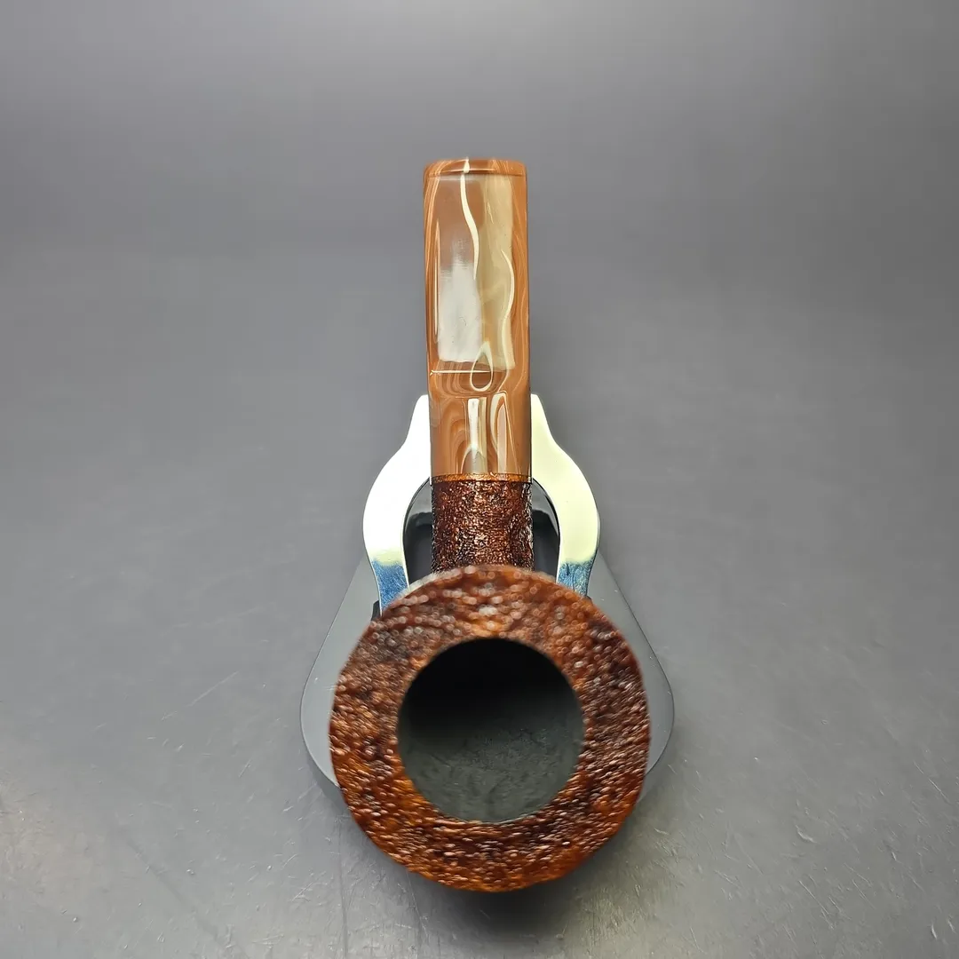 Moonshine MS04 Sandblasted Stublin Dublin w/ Coffee Stem Briar Pipe, New - Image 6